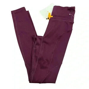 Fabletics Motion 365 Women's XXS Maroon High Waisted Paneled Pocket Legging NWT